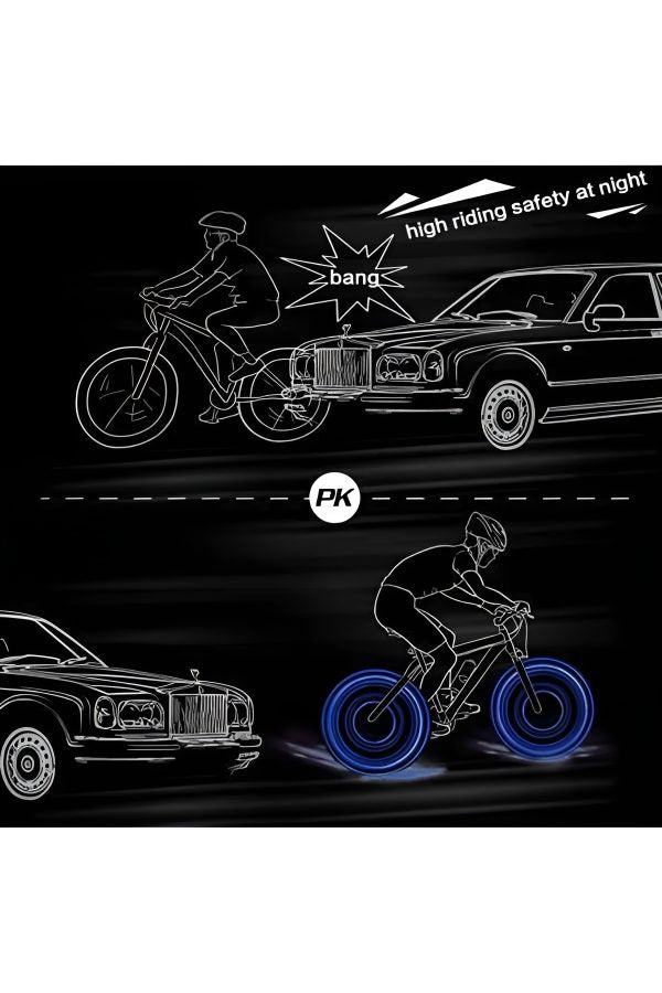 The Car & Motorcycle Wheel LED Light - Flyingcart.pk