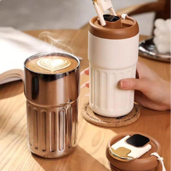 Coffee Thermos with Temperature Display - Flyingcart.pk