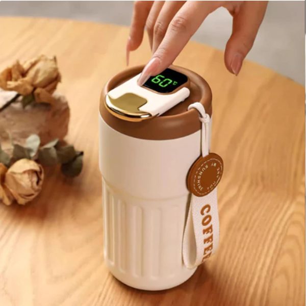 Coffee Thermos with Temperature Display - Flyingcart.pk