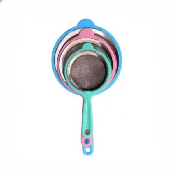 colorful-stainless-steel-mesh-tea-strainer-with-plastic-handle-fine-sieve-for-kitchen-use-1-flyingcart.pk