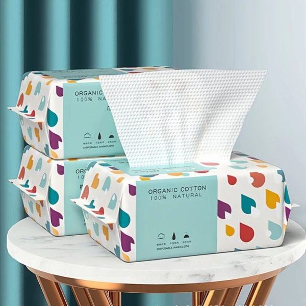 Disposable Face Towel – 70 Pcs Ultra Soft, Thickened Cotton Tissues - Flyingcart.pk