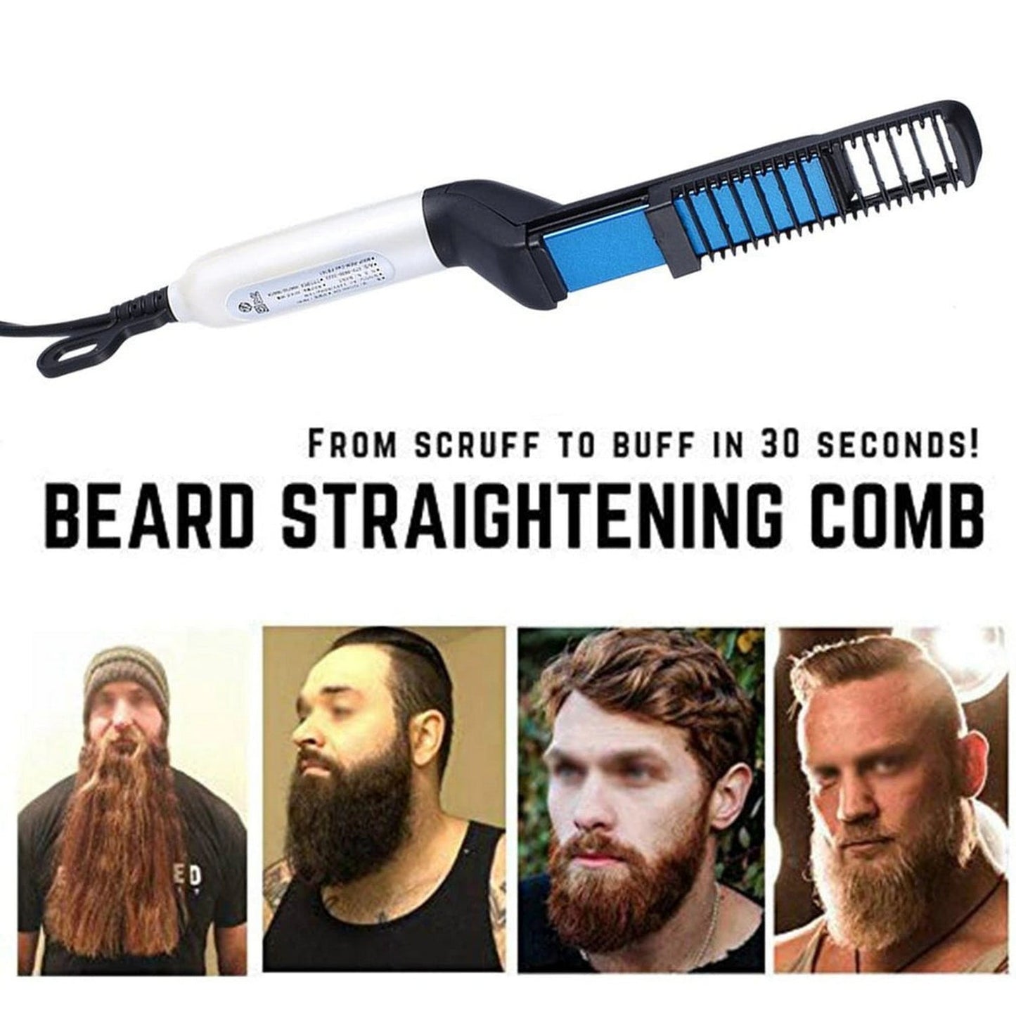 Electric Straightener Hair And Beard Quick Comb - FlyingCart.pk