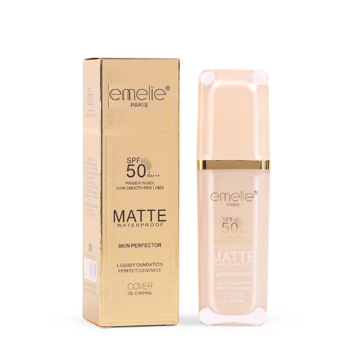 emelie-paris-spf-50-foundation-with-primer-30-ml-full-coverage-waterproof-matte-finish-shade-1-1-flyingcart.pk