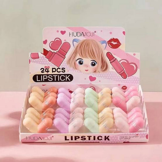 Hudamoji Heart Shape Lipstick (2 In 1) 24 Pcs - FlyingCart.pk