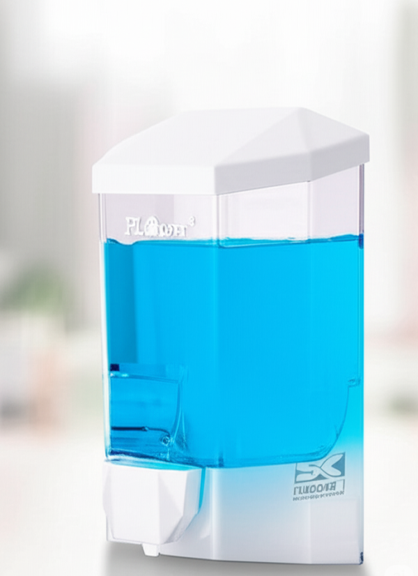 Flosoft 500ml Wall-Mount Liquid Soap, Sanitizer & Shampoo Dispenser – Refillable Bathroom & Kitchen Organizer