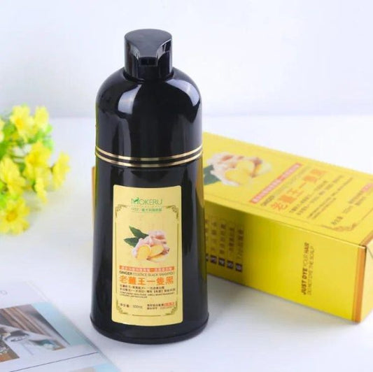Ginger Extract Black Hair Dye Shampoo - Flyingcart.pk