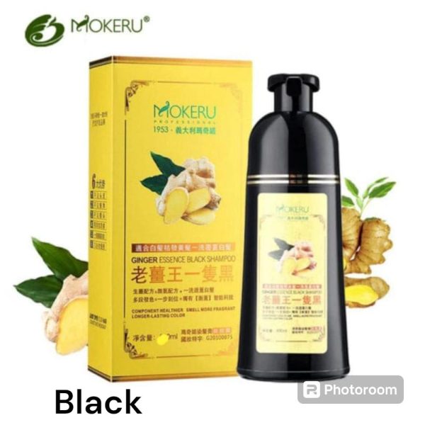 Ginger Extract Black Hair Dye Shampoo - Flyingcart.pk