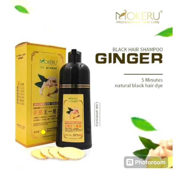 Ginger Extract Black Hair Dye Shampoo - Flyingcart.pk