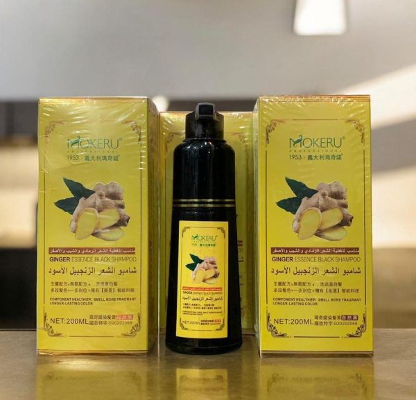 Ginger Extract Black Hair Dye Shampoo - Flyingcart.pk