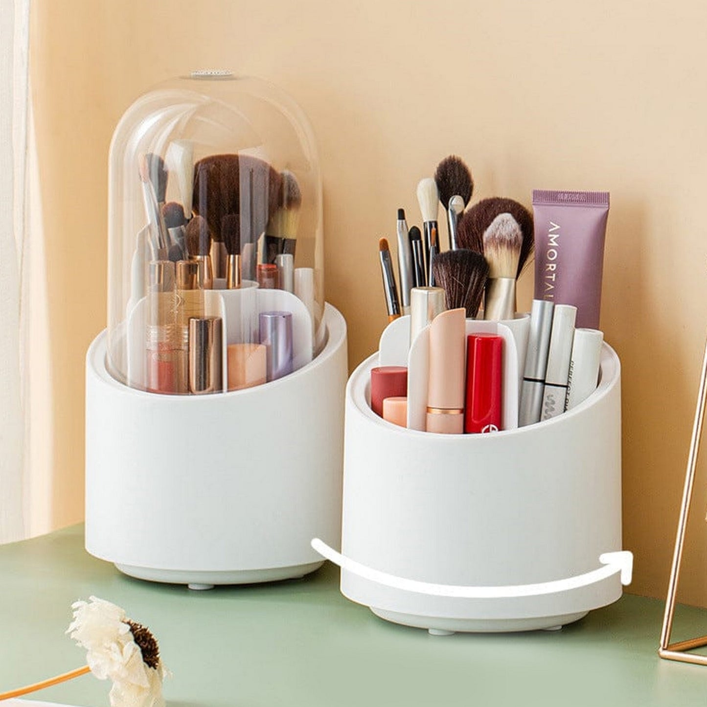Makeup Cosmetic Organizer Rotating 360 Degree - FlyingCart.pk