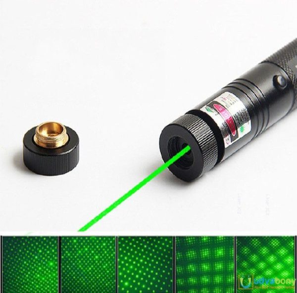 high-power-303-green-laser-pointer-with-adjustable-focus-rechargeable-3-7v-battery-charger-safety-lock-rechargeable-green-laser-light-green-laser-pointer-green-beam-light-5-flyingcart.pk