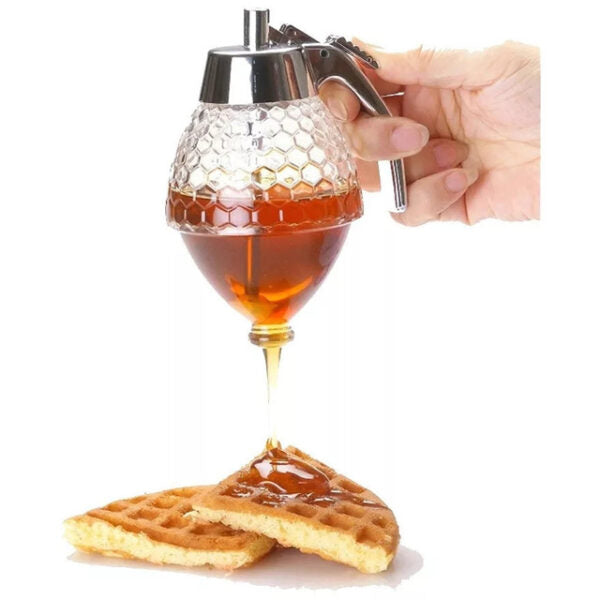 honey-dispenser-juice-syrup-pot-jar-for-storage-easy-pour-honey-syrup-dispenser-jar-200ml-1-flyingcart.pk