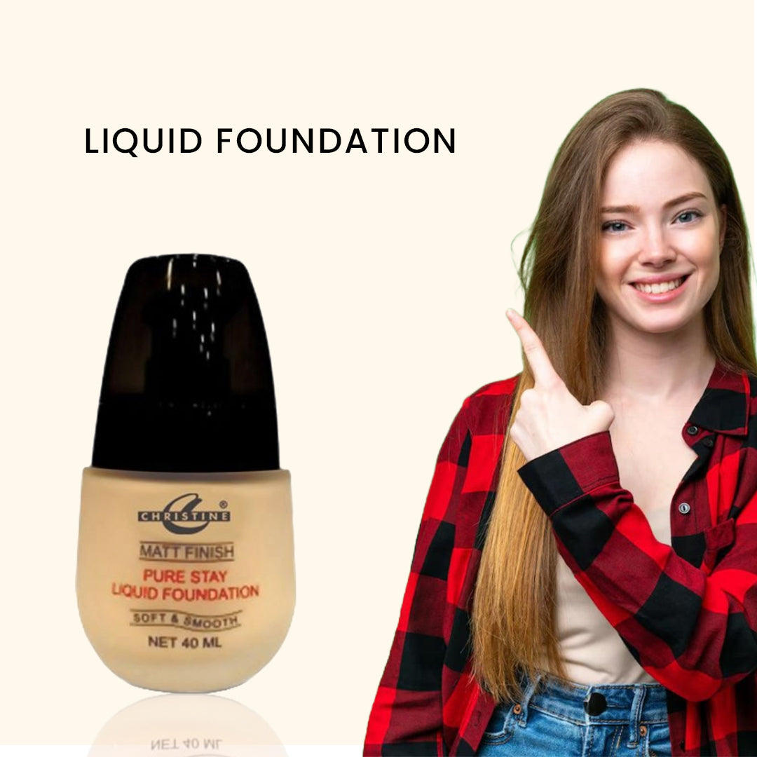 Christine Liquid Foundation – Shade 06 - FlyingCart.pk