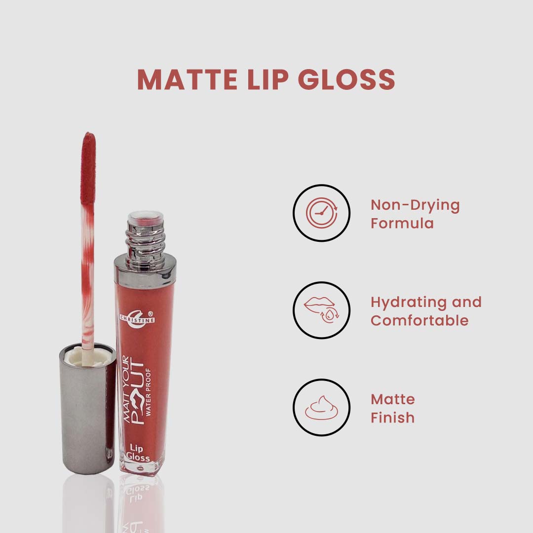 Christine Matte Lip Gloss – Shade CN-68 - Flyingcart.pk