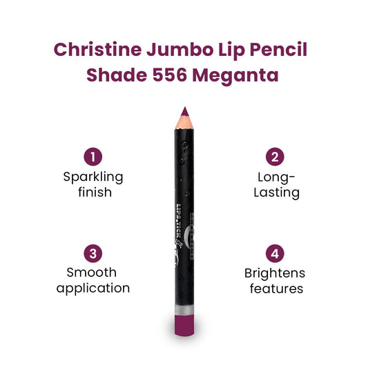 Christine Jumbo Pencil - Magenta 556 - Flyingcart.pk