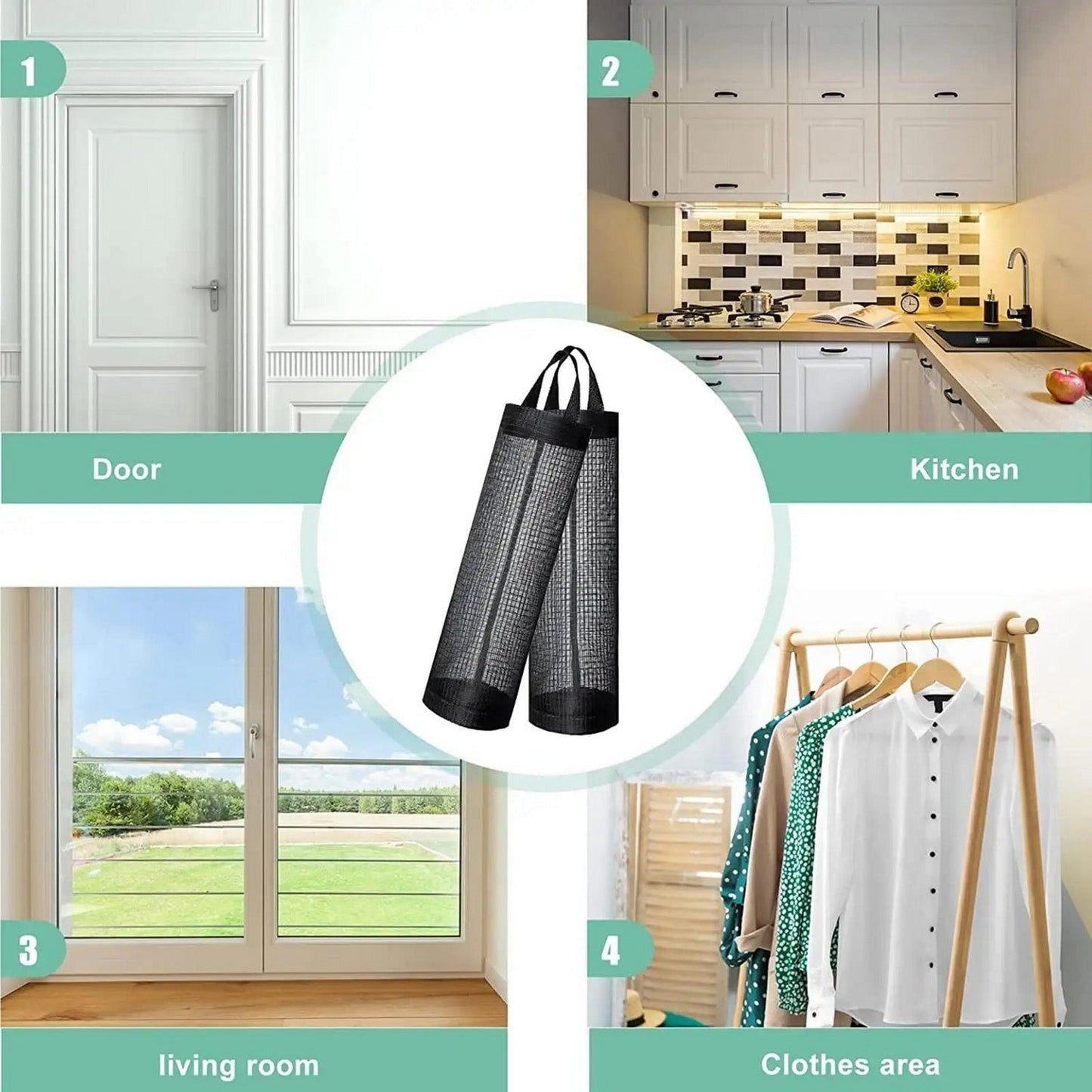 Multi Purpose Hanging Shopper Holder - FlyingCart.pk