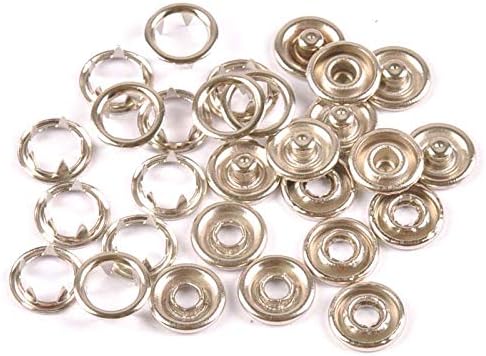 25 Imported Quality Metal Snaps Tich Buttons - Flyingcart.pk