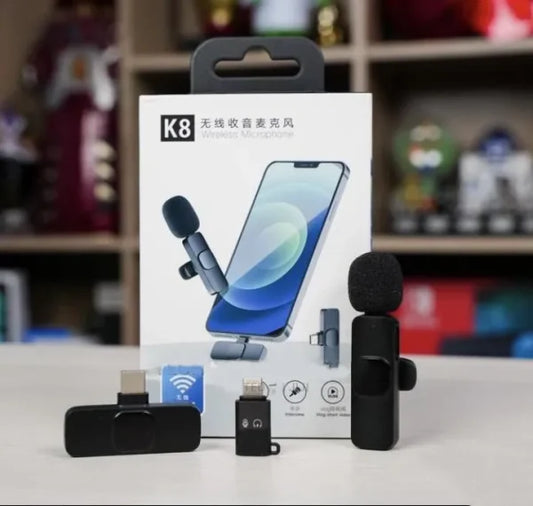 K8 Type-C Wireless Lavalier Microphone - Flyingcart.pk
