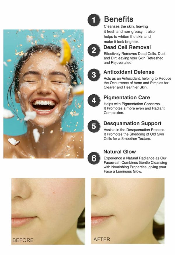 kashees-rice-face-wash-whitening-brightening-cleanser-for-glowing-skin-150ml-1-flyingcart.pk
