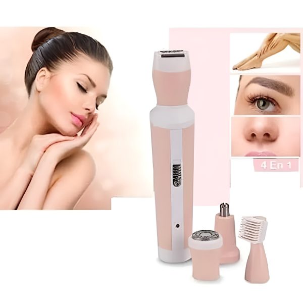 Kemei KM-3024 4-in-1 Rechargeable Hair Remover Shaver for Women - Flyingcart.pk