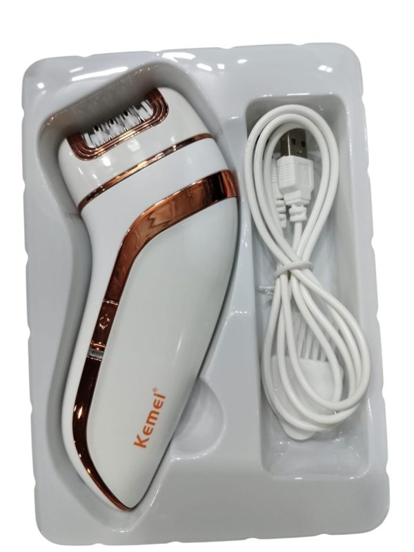 Kemei KM-1207A Epilator with Extra Shaving Head & Scraping for Women - Flyingcart.pk