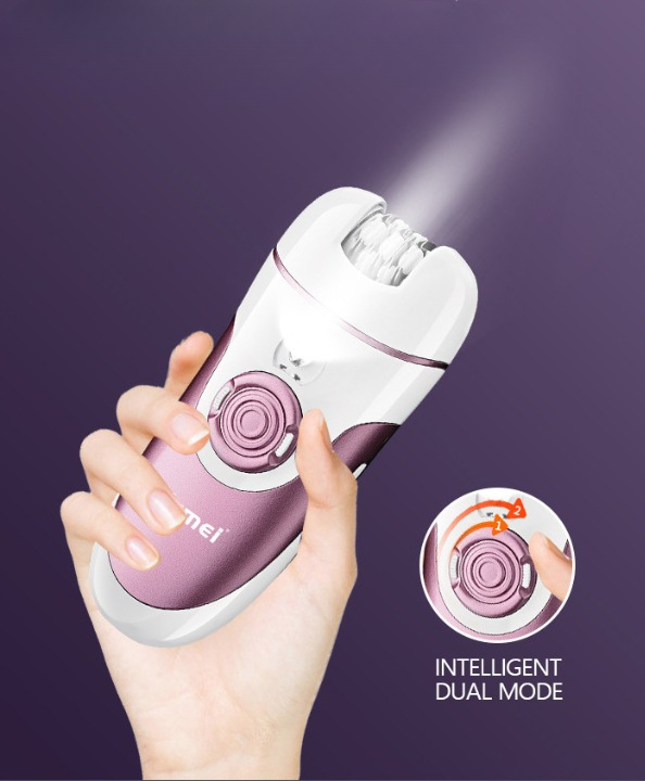 Kemei KM-1307A Epilator with Pedicure Shaver - Flyingcart.pk