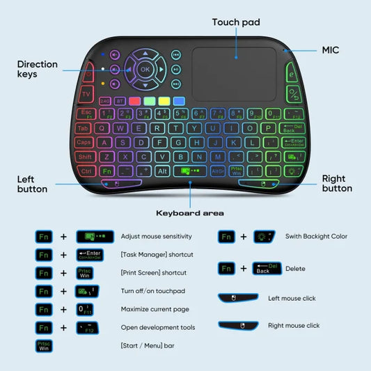M9 Bluetooth Mini Wireless Keyboard - Flyingcart.pk
