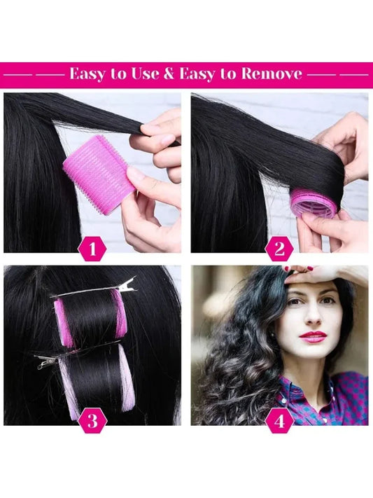 magic-hair-roller-self-grip-holding-rollers-hairdressing-curlers-hair-design-sticky-cling-style-12-pcs-random-color-1-flyingcart.pk