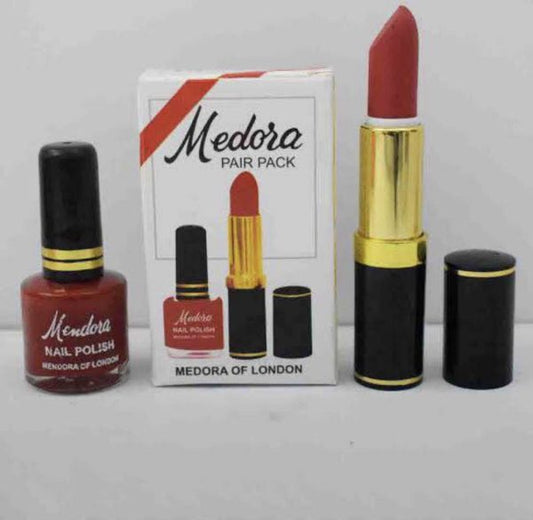 medora-2-in-1-lipstick-nail-polish-combo-premium-beauty-deal-with-matching-shades-includes-1-lipstick-1-nail-polish-red-maroon-1-flyingcart.pk