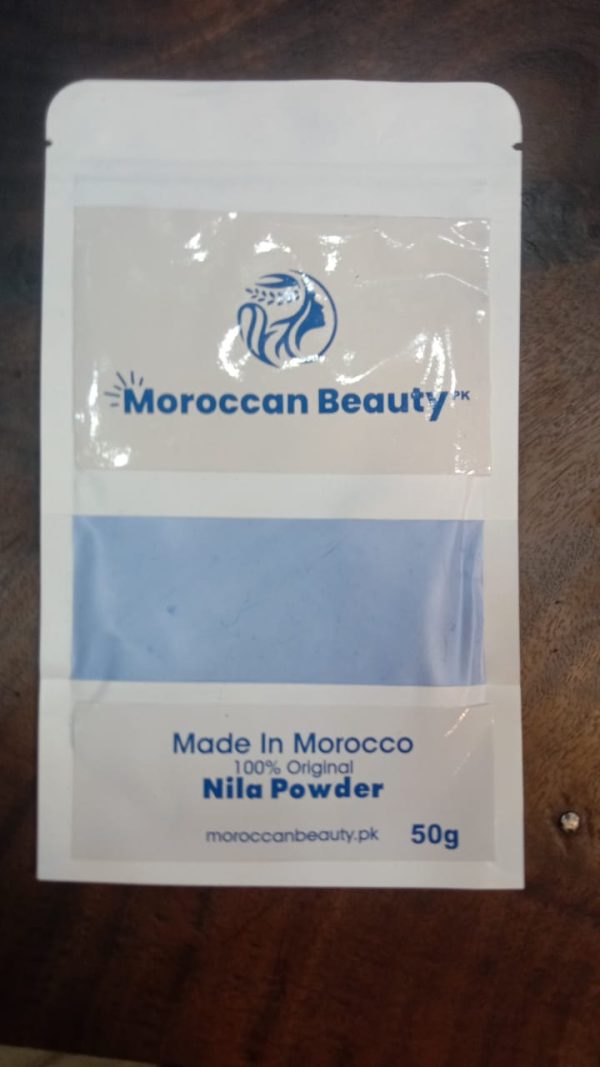 Moroccan-Blue-Nila-Powder-50g–Skin-Whitening-&-Brightening-Treatment-FlyingCart.pk