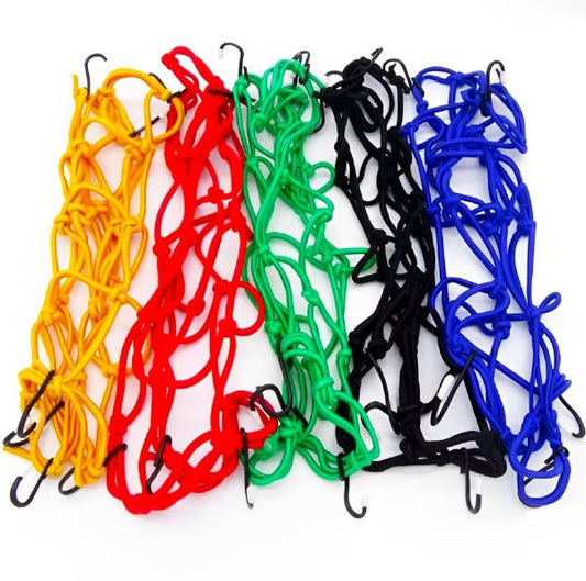 Helmet Holder & Luggage Mesh with Hooks - Flyingcart.pk