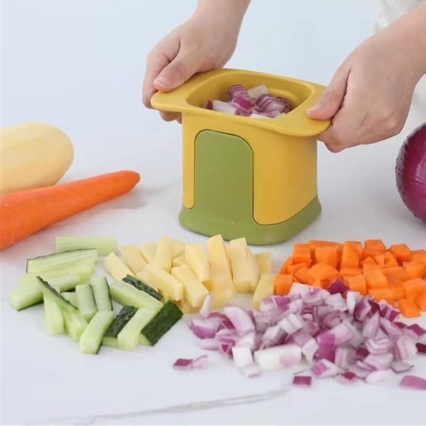 Multi-Function Handheld Food Chopper – Dicing, Slitting & Slicing Tool for Quick and Easy Food Preparation-flyingcart.pk
