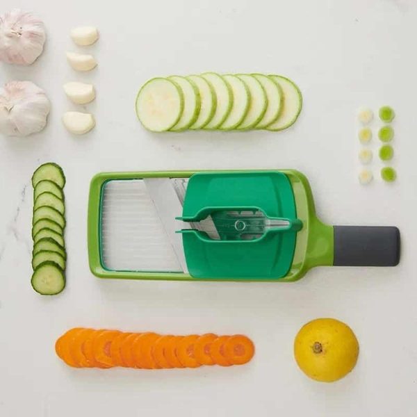 Multi-Grip Mandoline Vegetable & Fruit Slicer Cutter (Random Color)-FlyingCart.pk