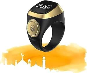 Smart Digital Tasbeeh Ring – Islamic Zikr Counter & Prayer Reminder (Random Color)-FlyingCart.pk