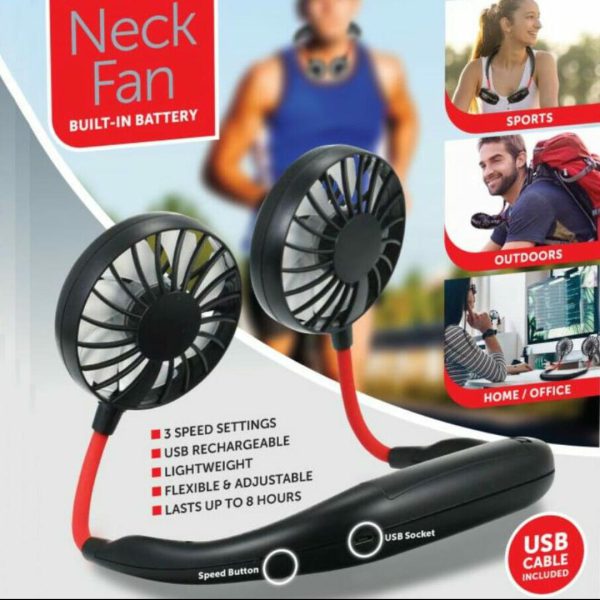 Mini Sports Fans 3 Gears Wearable Sport Fan - Flyingcart.pk