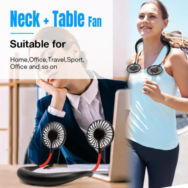 Mini Sports Fans 3 Gears Wearable Sport Fan - Flyingcart.pk