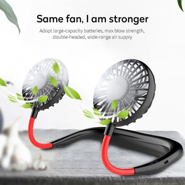 Mini Sports Fans 3 Gears Wearable Sport Fan - Flyingcart.pk