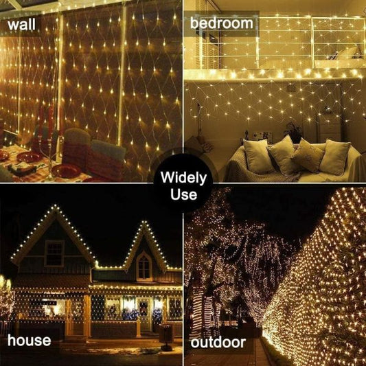 Net Outdoor Mesh Fairy Light 1.5×1.5m – Waterproof, Bright & Energy-Saving