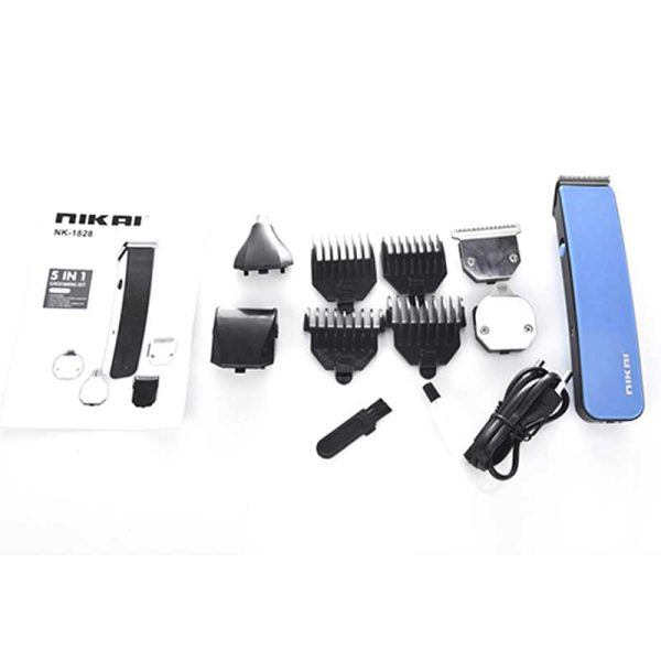 Nikai 5 In 1 Electric Hair and Beard Trimmer (nk-1828) - Flyingcart.pk