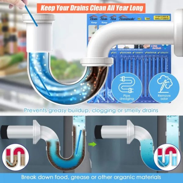 Sink and Drain Cleaner Sticks - Flyingcart.pk