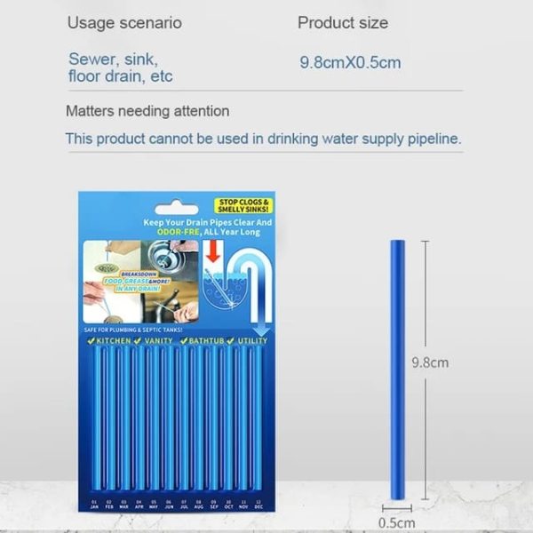 Sink and Drain Cleaner Sticks - Flyingcart.pk