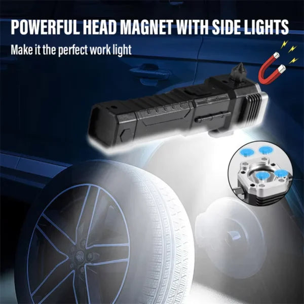 NW000383 Multi-Functional Rechargeable LED Flashlight - Flyingcart.pk