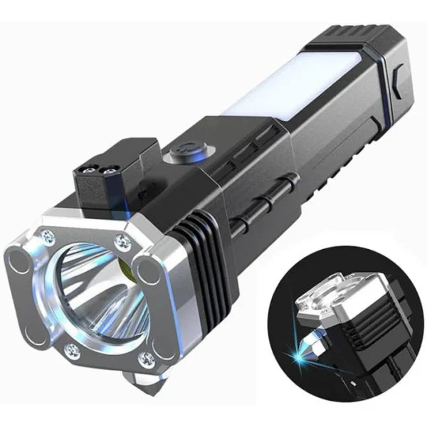 NW000383 Multi-Functional Rechargeable LED Flashlight - Flyingcart.pk