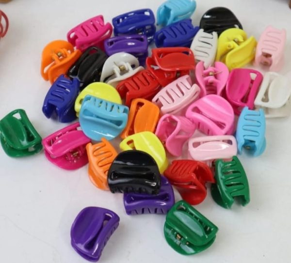 pack-of-12-hair-catchers-small-size-1-inch-multicolor-plastic-clips-for-women-girls-strong-grip-stylish-design-random-color-4-flyingcart.pk