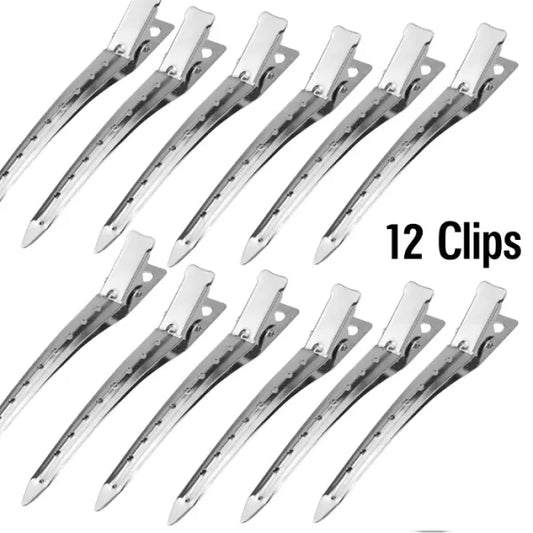 pack-of-12-hair-clips-silver-steel-for-women-and-men-duck-clips-hair-clip-styling-tools-hair-grip-sectioning-1-flyingcart.pk