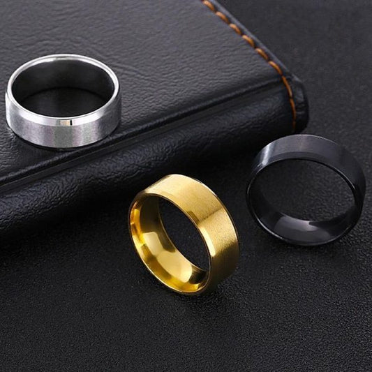Pack of 3 Band Rings – Gold & Silver Plated Unisex Fashion Rings