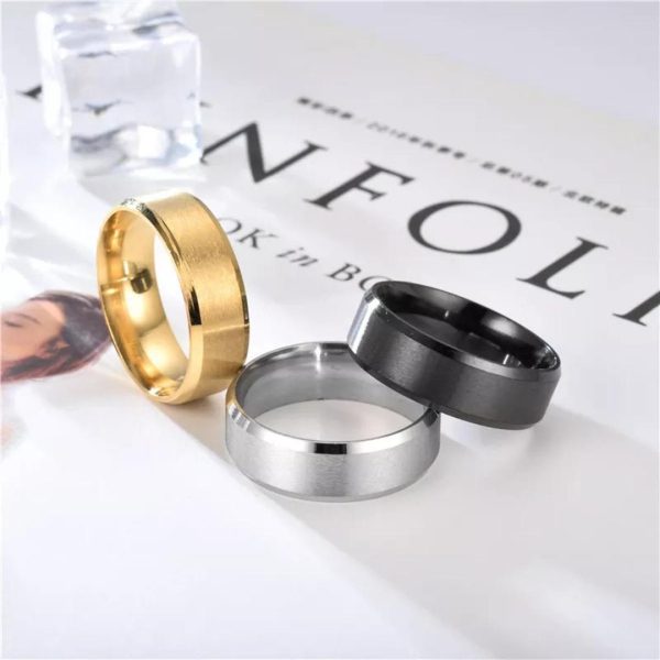 Pack of 3 Band Rings – Gold & Silver Plated Unisex Fashion Rings