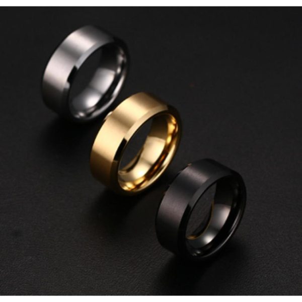 Pack of 3 Band Rings – Gold & Silver Plated Unisex Fashion Rings