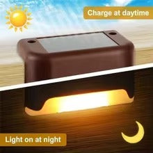 Pack of 4 Solar Outdoor Step Fence Lights - Flyingcart.pk