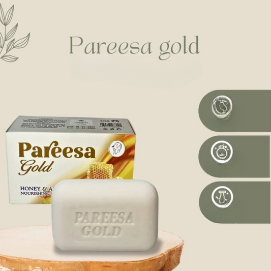 pareesa-gold-honey-almond-soap-moisturizing-and-nourishing-for-soft-smooth-skin-135g-3-flyingcart.pk